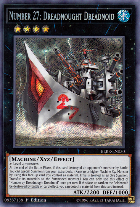 Number 27: Dreadnought Dreadnoid [BLRR-EN030] Secret Rare