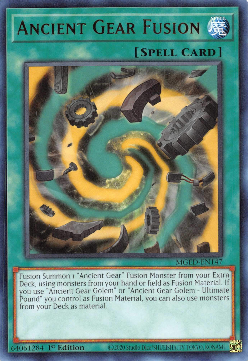 Ancient Gear Fusion [MGED-EN147] Rare