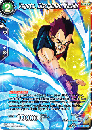 Vegeta, Disciplined Warrior (BT11-054) [Vermilion Bloodline]