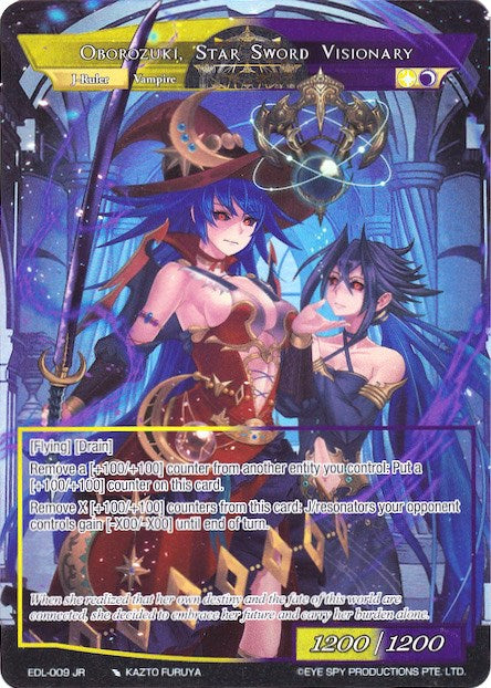 Oborozuki, Star Sword Visionary (Full Art Ruler) (EDL-009 RR/JR) [The Epic of the Dragon Lord]