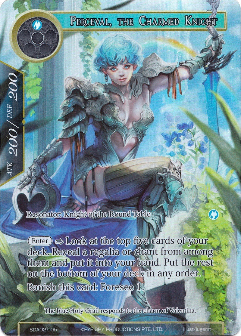 Perceval, the Charmed Knight (Full Art) (SDAO2-005) [Alice Origin II Starter Deck]