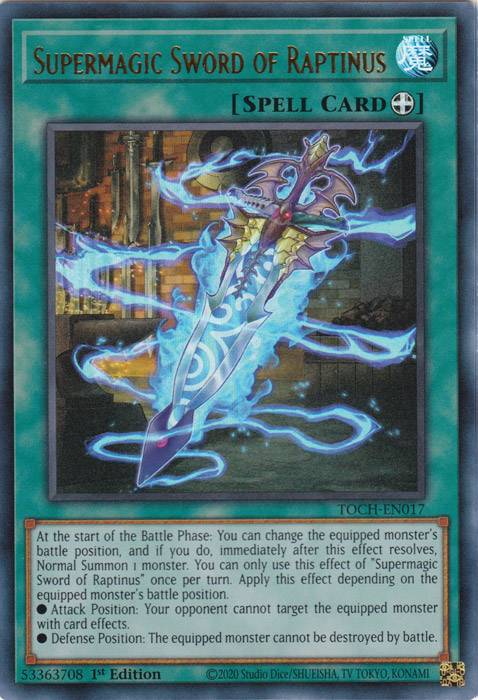 Supermagic Sword of Raptinus [TOCH-EN017] Ultra Rare