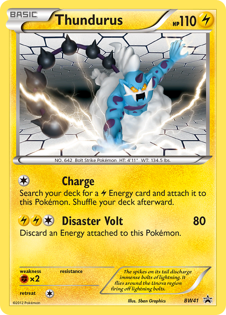 Thundurus (BW41) [Black & White: Black Star Promos]