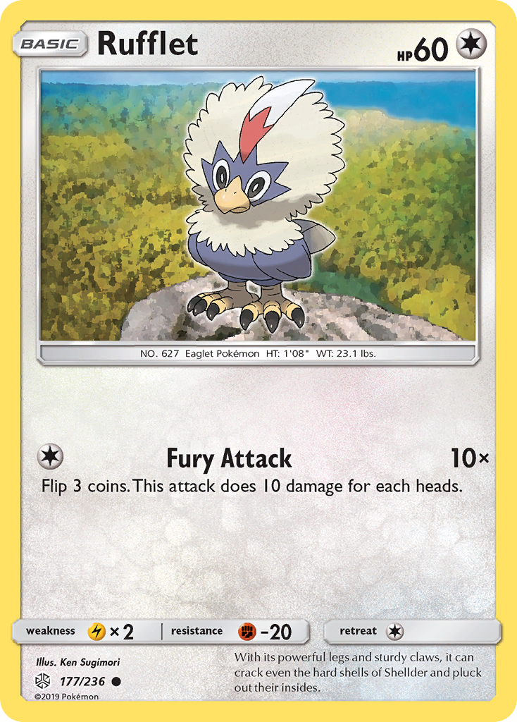 Rufflet (177/236) [Sun & Moon: Cosmic Eclipse]