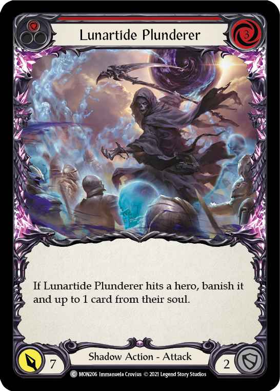 Lunartide Plunderer (Red) [MON206] (Monarch)  1st Edition Normal