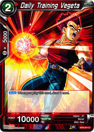 Daily Training Vegeta (BT4-011) [Colossal Warfare]