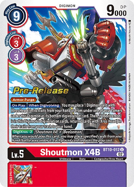digimon card game shoutmon Shoutmon X3 - Dimensional Phase - Digimon Card Game
