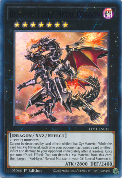 Red-Eyes Flare Metal Dragon (Purple) [LDS1-EN015] Ultra Rare