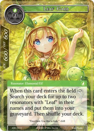 Leaf Garb (ADK-101) [Advent of the Demon King]