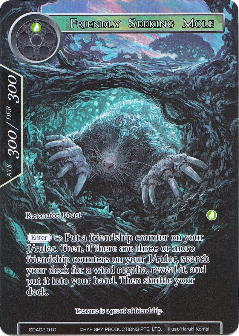 Friendly Seeking Mole (Full Art) (SDAO2-010) [Alice Origin II Starter Deck]