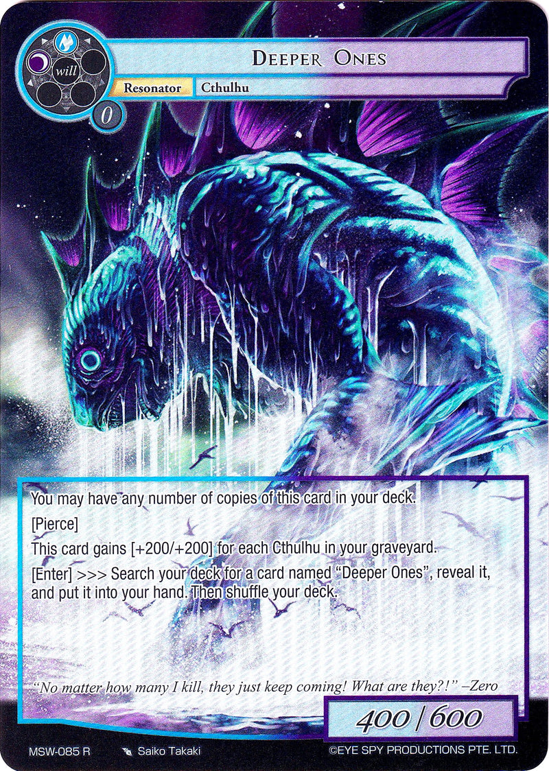 Deeper Ones (Full Art) (MSW-085) [The Magic Stone War - Zero]