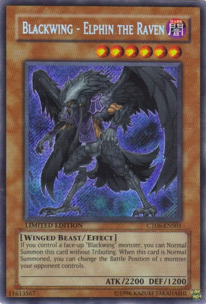 Blackwing - Elphin the Raven [CT06-ENS01] Secret Rare