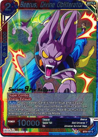 Beerus, Divine Obliterator (BT9-107) [Universal Onslaught Prerelease Promos]