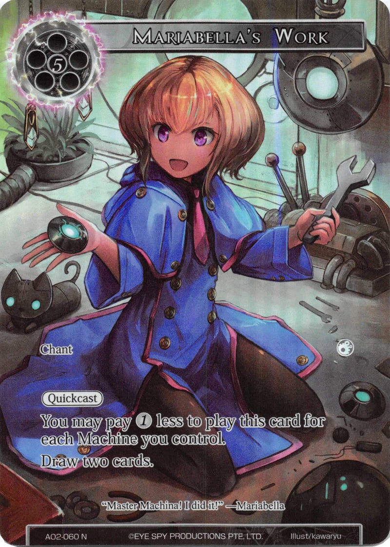 Mariabella's Work (Full Art) (AO2-060) [Alice Origin II]