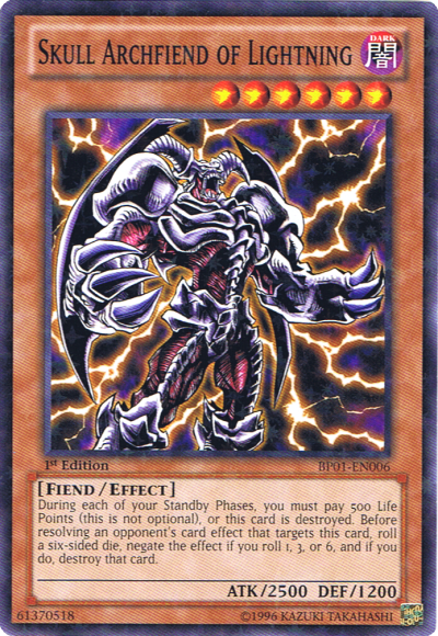 Skull Archfiend of Lightning [BP01-EN006] Starfoil Rare