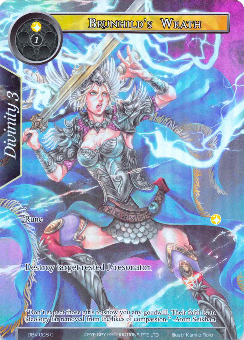 Brunhild's Wrath (Full Art) (DBV-008) [The Decisive Battle of Valhalla]