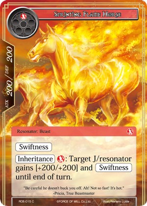 Sprinting Flame Horse (RDE-015) [Return of the Dragon Emperor]