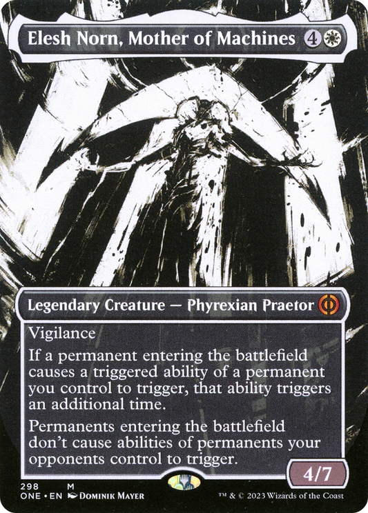 Elesh Norn, Mother of Machines (Borderless Ichor) [Phyrexia: All Will Be One]
