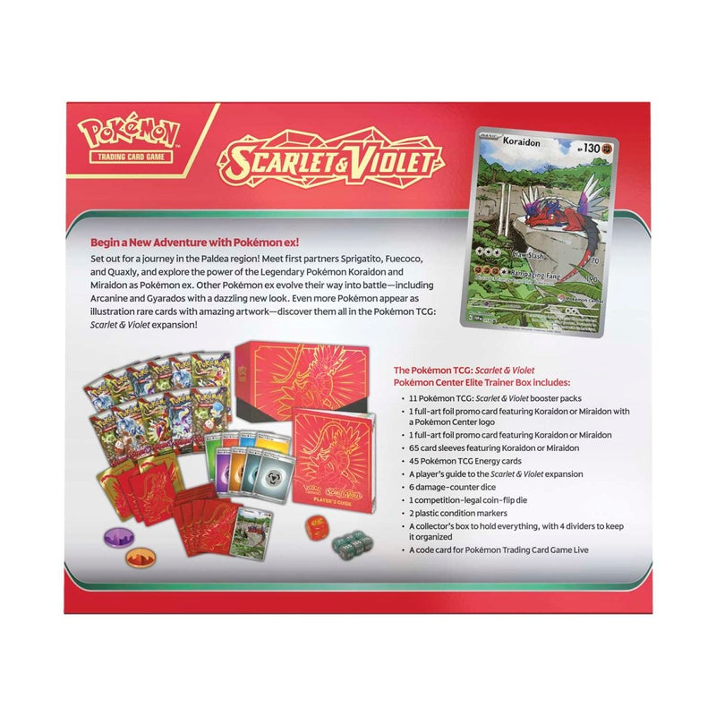 Pokmon TCG: Scarlet & Violet Pokemon Center Elite Trainer Box (Koraid Pokmon TCG: Scarlet & Violet Pokemon Center Elite Trainer Box (Koraid