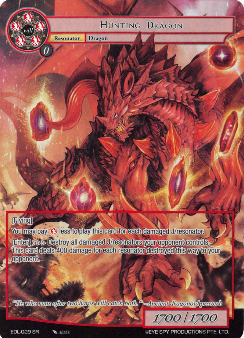 Hunting Dragon (Full Art) (EDL-029) [The Epic of the Dragon Lord]