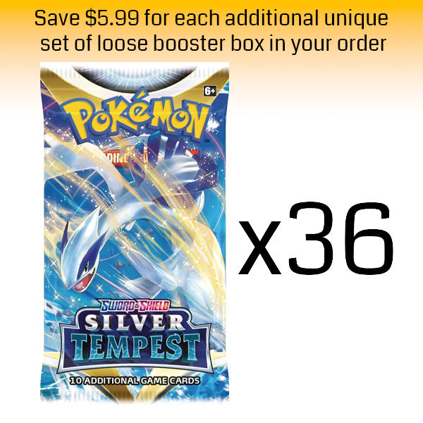 Pokémon TCG: Silver Tempest Loose Booster Box: 36 Loose Packs
