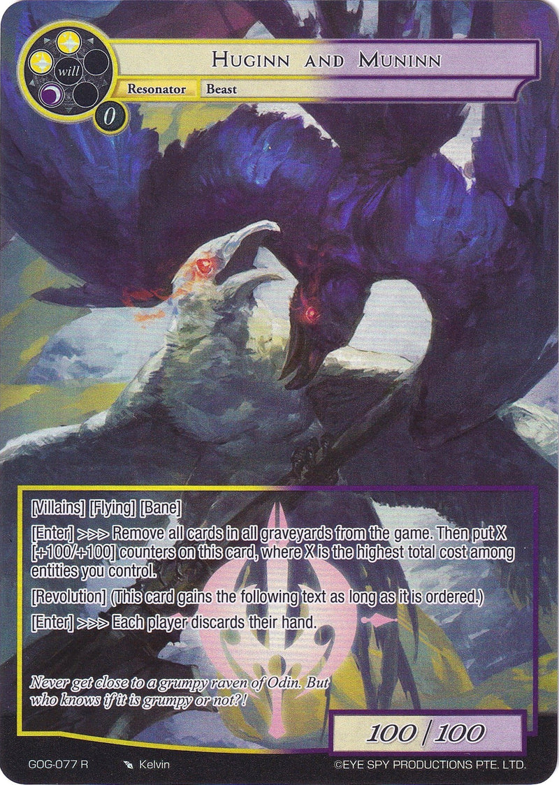 Huginn and Muninn (Full Art) (GOG-077) [Game of Gods]