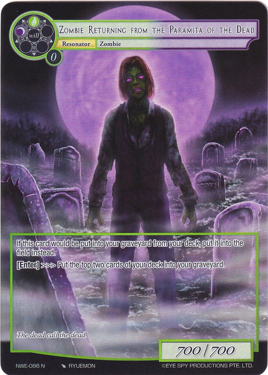 Zombie Returning from the Paramita of the Dead (Full Art) (NWE-086 N) [A New World Emerges]