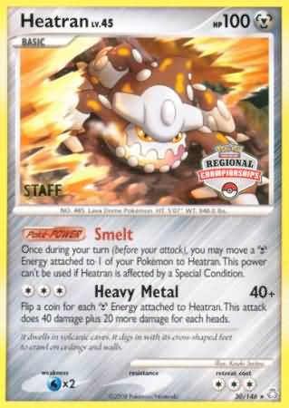 Heatran (30/146) (Regional Championships Staff) [Diamond & Pearl: Legends Awakened]