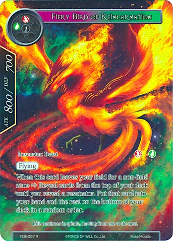 Fiery Bird of Reincarnation (Full Art) (RDE-057) [Return of the Dragon Emperor]