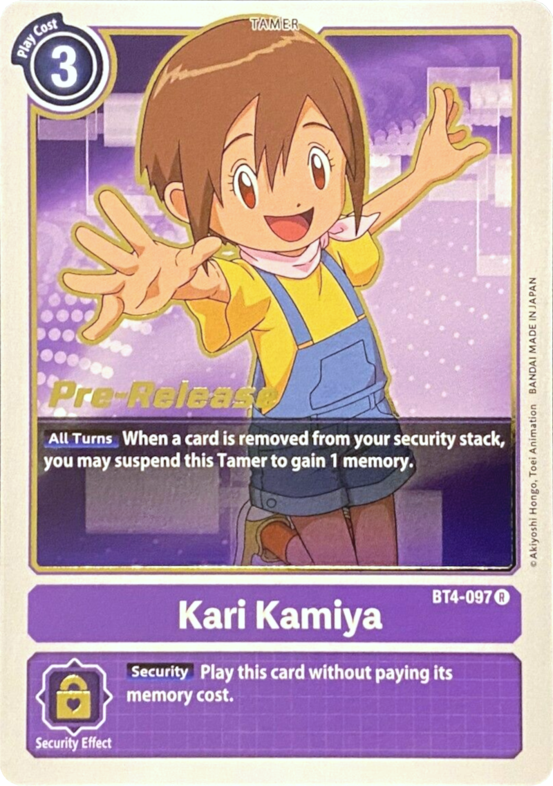 Kari Kamiya [BT4-097] [Great Legend Pre-Release Promos]