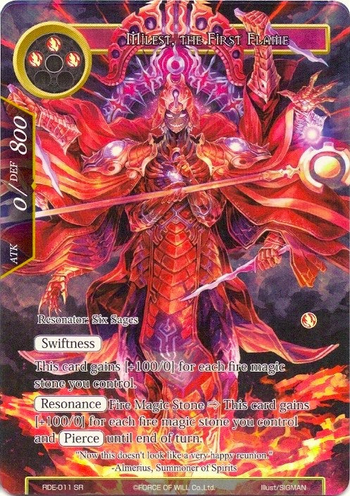 Milest, the First Flame (Full Art) (RDE-011) [Return of the Dragon Emperor]