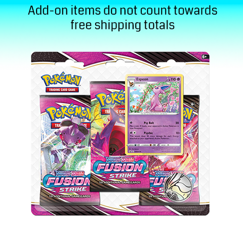 Pokémon TCG: Sword & Shield: Fusion Strike: 3 Pack Blister