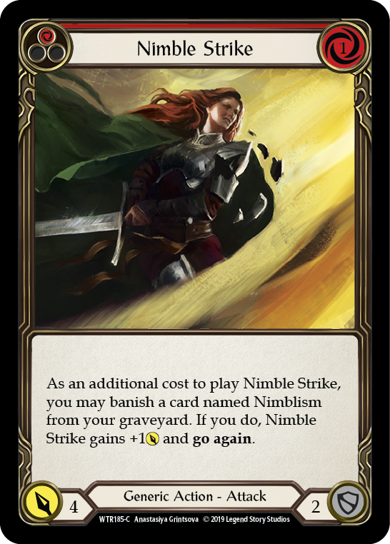 Nimble Strike (Red) [WTR185-C] (Welcome to Rathe)  Alpha Print Rainbow Foil