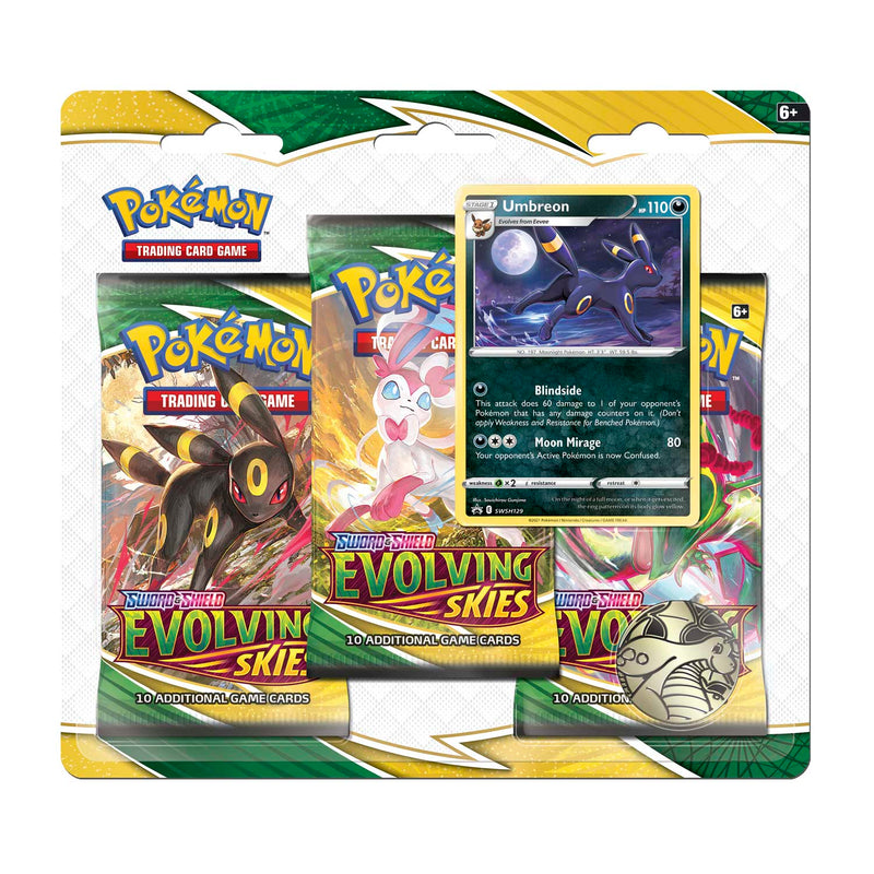 Pokémon TCG: Evolving Skies: 3 Pack Blister