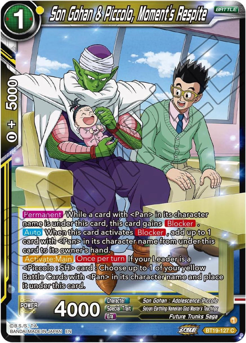 Son Gohan & Piccolo, Moment's Respite (BT19-127) [Fighter's Ambition]