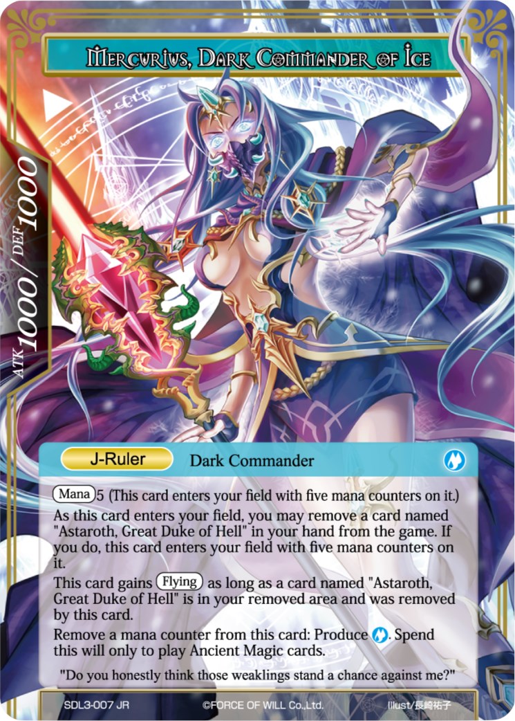 Mercurius, Wizard of the Water Star // Mercurius, Dark Commander of Ice (SDL3-007/J) [Starter Deck: Malefic Ice]