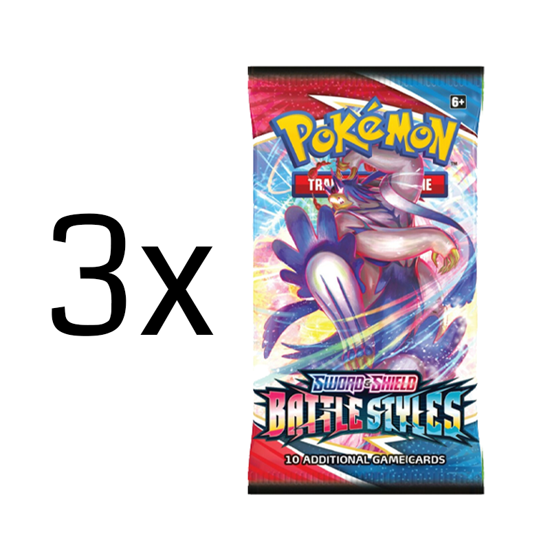 Pokmon TCG: Sword & Shield: Battle Styles Booster Pack: 3 Pack Pokmon TCG: Sword & Shield: Battle Styles Booster Pack: 3 Pack