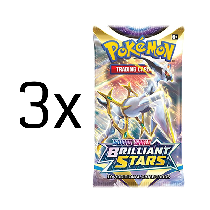 Pokémon TCG: Brilliant Stars Booster Pack: 3 Pack