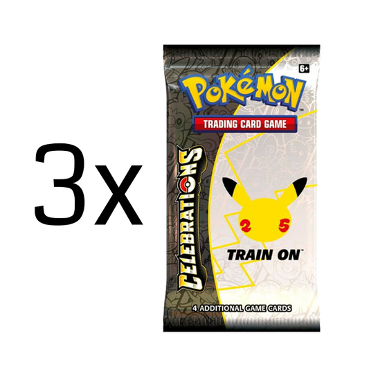 Pokémon TCG: Celebrations Booster Pack: 3 Pack