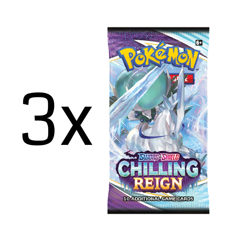 Pokmon TCG: Sword & Shield: Chilling Reign Booster Pack: 3 Pack Pokmon TCG: Sword & Shield: Chilling Reign Booster Pack: 3 Pack