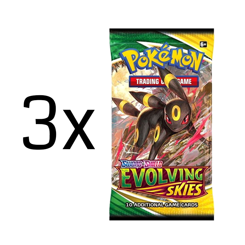 Pokémon TCG: Evolving Skies Booster Pack: 3 Pack