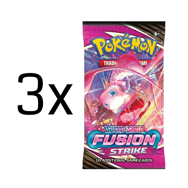 Pokémon TCG: Sword & Shield: Fusion Strike Booster Pack: 3 Pack