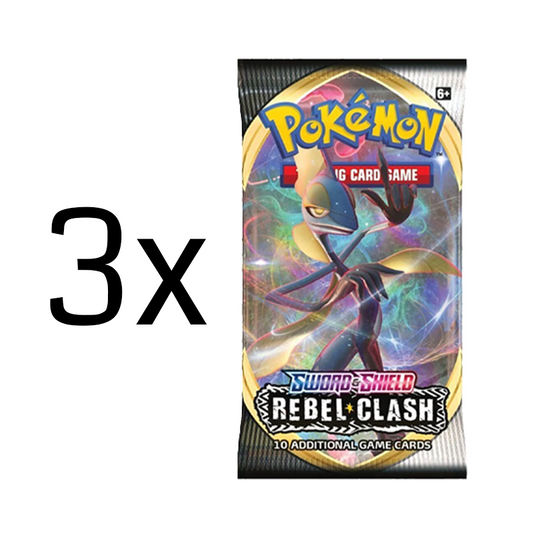Pokémon TCG: Sword & Shield: Rebel Clash Booster Pack: 3 Pack