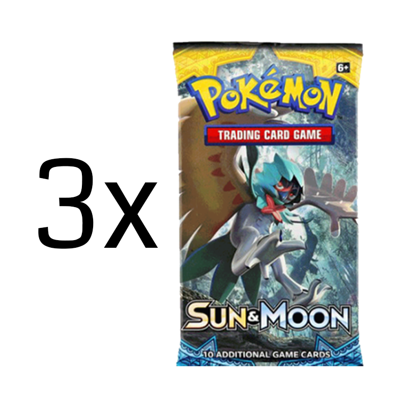 Pokmon TCG: Sun & Moon Booster Pack: 3 Pack Pokmon TCG: Sun & Moon Booster Pack: 3 Pack