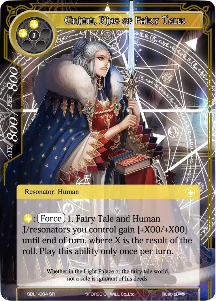 Grimm, King of Fairy Tales (SDL1-004) [Starter Deck: Fairy Tale Force]