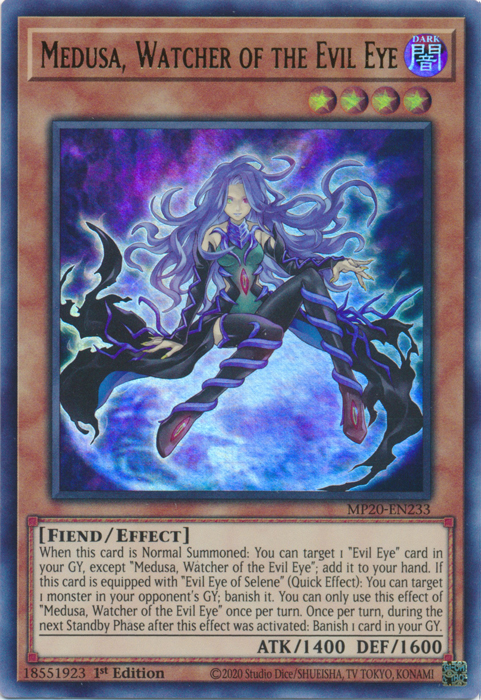 Medusa, Watcher of the Evil Eye [MP20-EN233] Ultra Rare