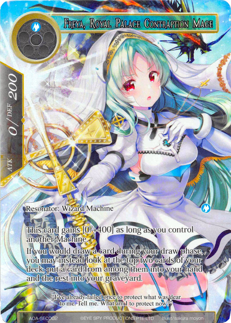 Freya, Royal Palace Contraption Mage (Secret) (AOA-SEC002) [Awakening of the Ancients]