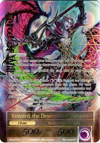 Rezzard, the Undead Lord // Rezzard, the Desecrating Vampire (Full Art) (SKL-077/J) [The Seven Kings of the Lands]