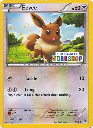 Eevee (63/98) (Build A Bear Workshop Exclusive) [XY: Ancient Origins]