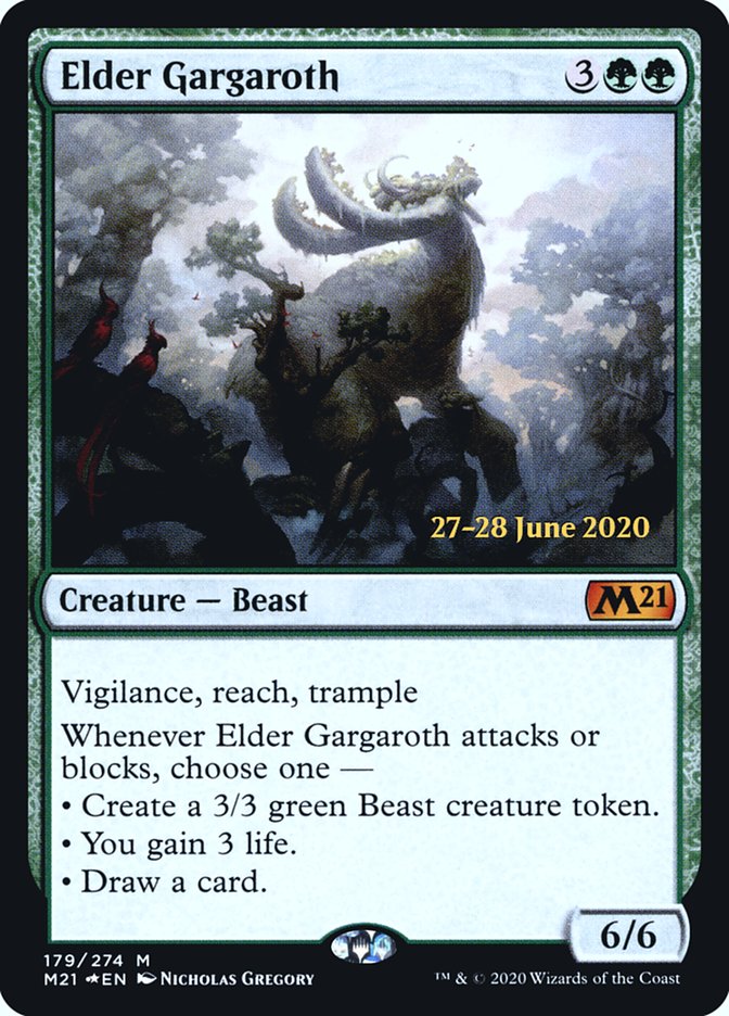 Elder Gargaroth [Core Set 2021 Prerelease Promos]